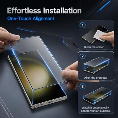 2+2 Pack Galaxy S23 Ultra Privacy Screen Protector,2 Pack Camera Lens Protector,Anti Spy Tempered Glass 9H Hardness , Compatible with fingerprint unlocking 3D Curved Full Screen Coverage,Anti-Scratch - color: galaxy S23 Ultra Privacy Screen Protector