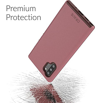 Crave Note 10+ Case, Dual Guard Protection Series Case for Samsung Galaxy Note 10 Plus - Berry - color: Berry