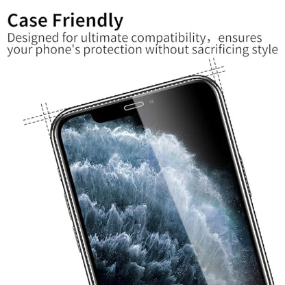 3 Pack Tempered Glass Screen Protector for iPhone 11 Pro Max/iPhone Xs Max, 9H Hardness, Scratch Resistant, HD Clear, Case Friendly, Bubble-Free, Easy Install - size: iPhone 11 Pro Max/iPhone Xs Max