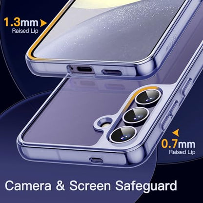 JETech Case for Samsung Galaxy S24 Plus 5G, Non-Yellowing Shockproof Bumper Protective Phone Cover, Anti-Scratch Hard PC Back (Cobalt Violet) - color: Cobalt Violet, size: Galaxy S24 Plus