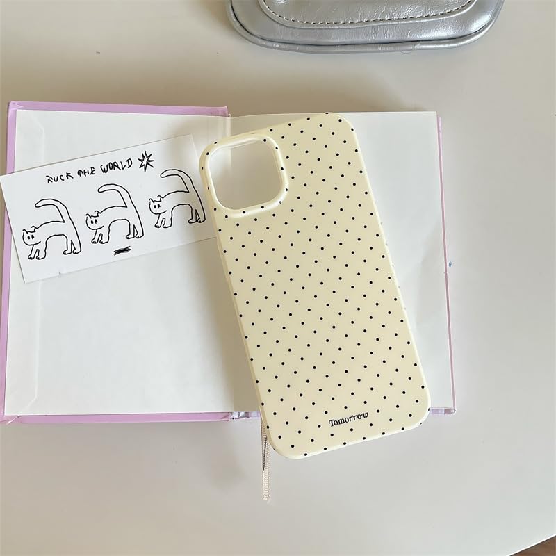 inewateri Compatible with iPhone 11 Pro Max Case with Cute Fashion Polka Dot Aesthetics Design Simple Cases for Soft TPU Slim Protection Cover-Yellow - color: Yellow, size: iPhone 11 Pro Max