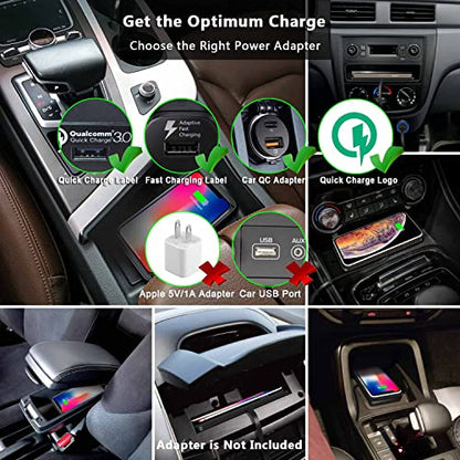Wireless Car Charger Qi Charging Pad Fast 15W 10W 7.5W Charge Adapter for iPhone 14 13 12 Mini 11 Pro Max 8 Plus X XR Xs Airpods Samsung Galaxy Buds S21 S22 S23 S24 Android Phones (39' Long Cable) - size: 39IN Long Cable