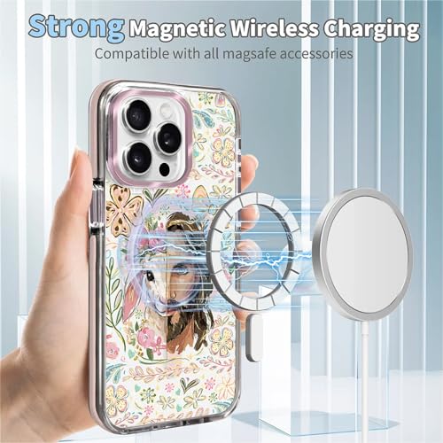 VisEnt Clear Case for iPhone 15 Pro, Magnetic Phone Case, Transparent Slim Cover, Military Grade Protection, Shockproof, Anti-Yellowing, Scratch Resistant, Christian Jesus Lamb - color: Christian Jesus Lamb, size: Iphone 15 Pro