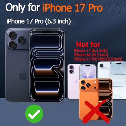 Battery Case for iPhone 17 Pro, Enhanced 10000mAh Portable Protective Wireless Charging Case Support Carplay Compatible with iPhone 17 Pro (6.3 inch) Rechargeable Extended Battery Charger Clip(Black) - size: iPhone 17 Pro