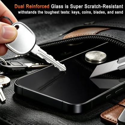 TZGZT 3 Pack Screen Protector for iPhone 16, Tempered Glass, Case Friendly - color: iPhone 16 Clear