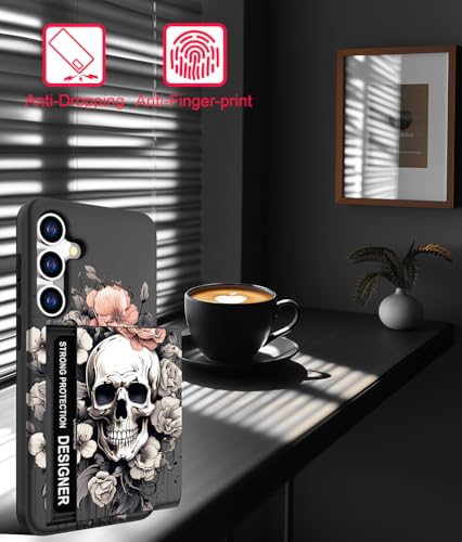 for Samsung Galaxy S24 / S25 Case - Black Bone Skull - color: Black Bone Skull