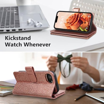 Varikke for iPhone 17e / 16e Case Wallet Magnetic Detachable, Rose Gold - color: (Standard) Rose Gold, size: iPhone 17e / iPhone 16e 6.1"