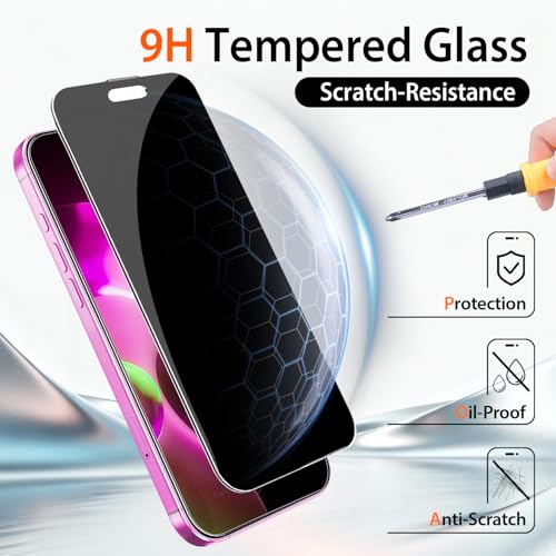 360 Degree Privacy Screen Protector for iPhone 16 Plus 6.7-Inch - size: iPhone 16 Plus