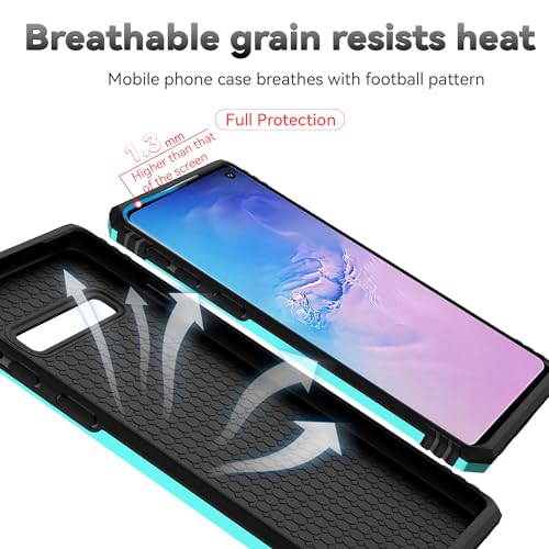 for Samsung Galaxy S10 Plus Case with Camera Lens Cover HD Screen Protector, Military-Grade Drop Tested Magnetic Ring Holder Kickstand Protective Phone Case for Samsung Galaxy S10+ Plus (Mint) - color: Mint with camera cover Military-Grade 2nd gen