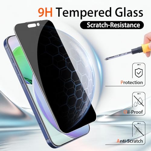 360 Degree Privacy Screen Protector for iPhone 17 Pro 6.3-Inch - size: iPhone 17 Pro