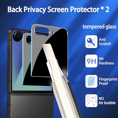 IMBZBK Privacy Screen Protector for Samsung Galaxy Z Flip 7