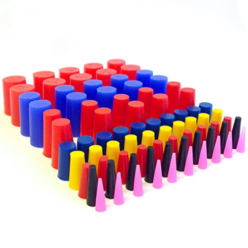 High Temp Masking Supply 160 Piece Silicone Rubber Plug and Cap Set