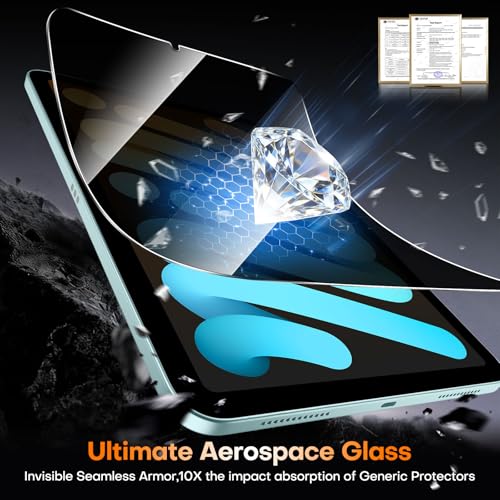 OMOTON 360° Privacy Screen Protector for iPad Mini 7(2024)/ Mini 6(2021) - size: iPad mini 6/7 8.3''