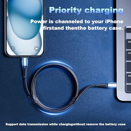 13800mAh High Capacity Battery Case for iPhone 15 Plus (6.7 inch) | 2026 Upgraded Battery Pack Rechargeable Charger External Charging Case with Tempered Glass Screen Protector Black