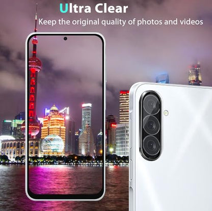 Zeking (2 Set for Samsung Galaxy A36 5G Camera Lens Protector, Scratch-Resistant HD Clarity Ultra-Thin 9H Tempered Glass with Aluminum Edging, Individual Metal Lens Cover (Black) - color: Black