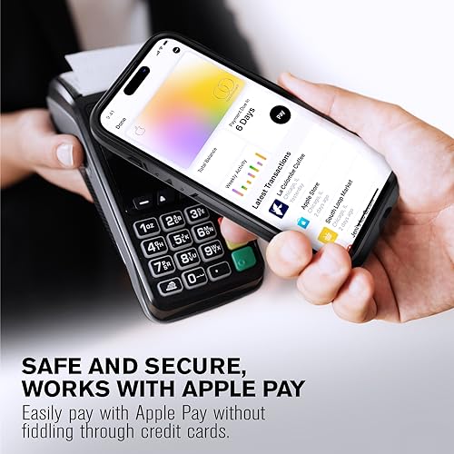 VENA vCommute Personalized iPhone 15 Pro Max Wallet Case | Custom Engraved, Customized Name, Premium Leather Card Holder, Drop Protection, Hidden Card Slot, Multi-Angle Kickstand - color: Text Custom, size: iPhone 15 Pro Max