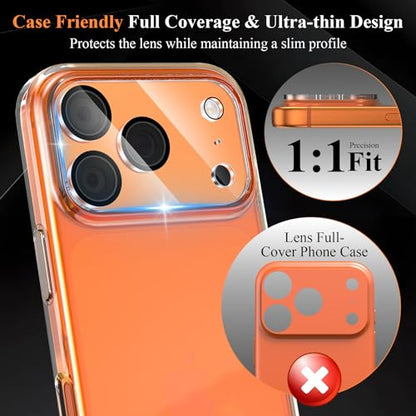 4 Pack Camera Lens Screen Protector Compatible with iPhone 17 Pro - size: 17 Pro