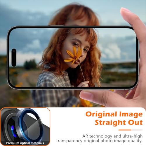 imluckies for iPhone 16 Pro - iPhone 16 Pro Max Camera Lens Protector, AR+AF Tempered Glass, 9H Ultra-Tough Metal Individual Lens Cover, HD Clear Camera Accessories, Case Friendly - Black Titanium - color: Black Titanium