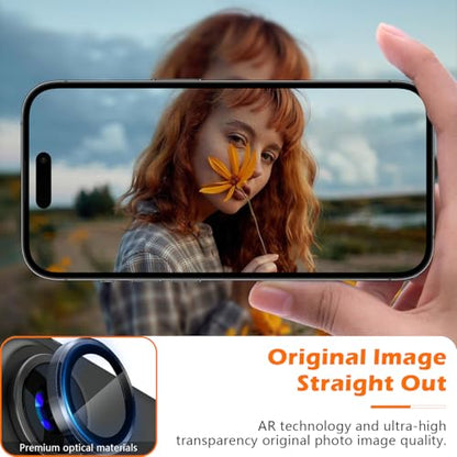 imluckies for iPhone 16 Pro - iPhone 16 Pro Max Camera Lens Protector, AR+AF Tempered Glass, 9H Ultra-Tough Metal Individual Lens Cover, HD Clear Camera Accessories, Case Friendly - Black Titanium - color: Black Titanium