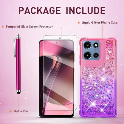 for Moto G 2025/2026 Case, Moto G Play 2026 Phone Case, Pink Purple - color: Pink Purple