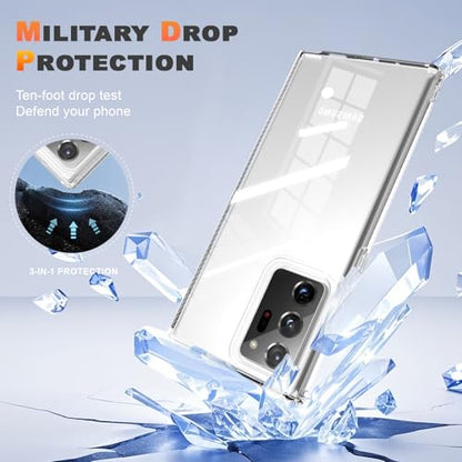 ANNSD for Samsung Galaxy Note 20 Ultra Case,Slim Flexible Soft TPU Shockproof Full Body Protective Cover,Accurate Buttons, Comfortable Feel(Clear) - size: for Samsung Galaxy Note 20 Ultra 5G