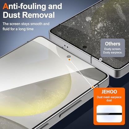 [2 Pack] Privacy Screen Protector for Samsung Galaxy S24, Ultrasonic Fingerprint Support, Auto-Alignment Frame, Easiest to Installation, Scratch-Resistant, Bubble-Free - size: Galaxy S24