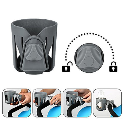Accmor Stroller Cup Holder, Cup Holder for Walker Bike Wheelchair - color: All Grey