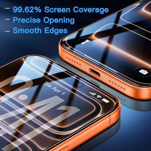 Uyiton for iPhone 17 Pro Max Screen Protector (Anti-Blue Light) - size: iPhone 17 Pro Max - 6.9 inch