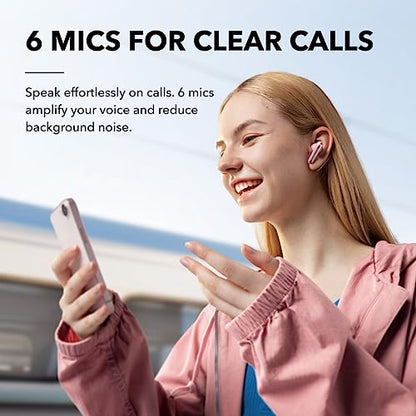 Soundcore by Anker Liberty 4 NC Wireless Earbuds - color: Pastel Pink