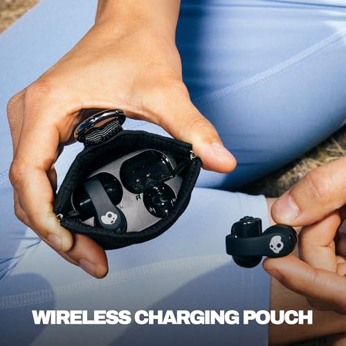 Skullcandy Push 720 Open Wireless Open-Ear Bluetooth Earbuds - True Black - color: Black/Silver