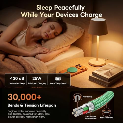 MagSafe 25W Magnetic Wireless Charger Fast Charging Pad for iPhone - color: Dark Green