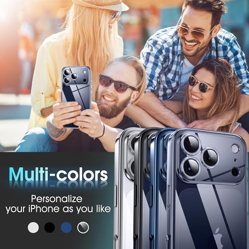 Supdeal Crystal Clear Case for iPhone 17 Pro Max, [Not Yellowing] [Camera Protection] [Military Grade Drop Tested] Transparent Shockproof Protective Soft Silicone Slim Cover, 6.9 inch, Transparent - color: Transparent, size: iPhone 17 Pro Max