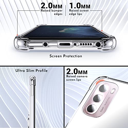 Shields Up for Moto G Stylus 4G 2022 Case with Card Holder, Clear | Minimalist Wallet Case, 3 Card Slots, 360° Rotation Ring Stand/Kickstand, Drop Protection Protective Cover - size: Moto G Stylus 4G 2022