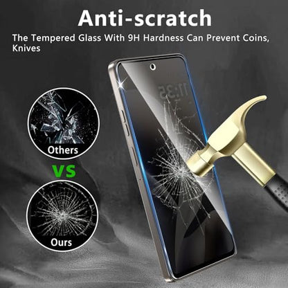 3 Pack Privacy Screen Protector Designed for Motorola Moto G 5G 2026 / Moto G Play 2026 / Moto G Power 2026,Full Coverage Anti-Spy Tempered Glass Film,9H Hardness,Anti-Fingerprint,Bubble Free - size: Moto G Power 2026 FK3