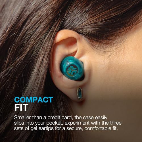 JLab Go Pop ANC True Wireless Earbuds with Dual Connect, Neon Green - color: Transparent Neon Green