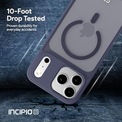 Incipio - Fog iPhone 17 Pro Max, Magsafe Compatible Phone Case, 10ft Drop Tested, Ultra Durable & Shock Absorbing, Scratch Resistant & Slim Profile (Navy) - color: Navy, size: iPhone 17 Pro Max
