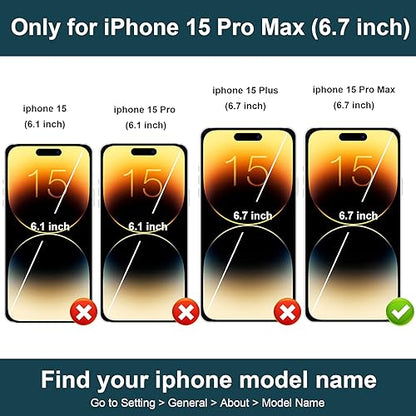 Folosu for iPhone 15 Pro Max Wallet Case with Card Holder, Hand Wrist Strap Loop Holder Kickstand, RFID Blocking Finger Grip Ring PU Leather Double Buttons Shockproof Cover 6.7" White - color: White