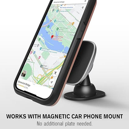 VENA vCommute for iPhone 15 Wallet Case, Red | Military-Grade Drop Protection, Premium Leather Magnetic Flap Cover, Hidden Card Holder, RFID Blocking, Multi-Angle Kickstand - color: Classic - Red, size: iPhone 15