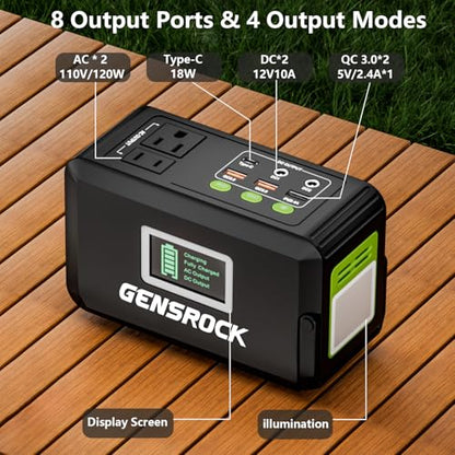 GENSROCK Portable Power Bank, 24,000mAh Portable Laptop Charger - color: Green