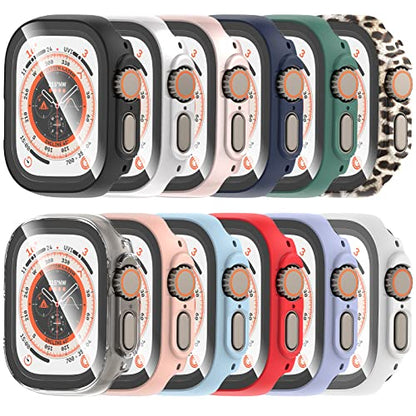 12 Pack Case Compatible with Apple Watch Ultra 3/Ultra 2/Ultra 49mm - color: 12 pack A, size: 49mm-Ultra 3/Ultra 2/Ultra