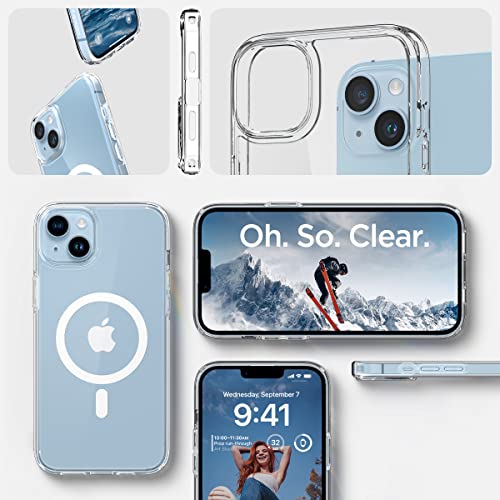 Spigen for iPhone 14 Case, Ultra Hybrid MagFit [Anti-Yellowing] [Compatible with Magsafe] - Clear - color: Clear, size: iPhone 14