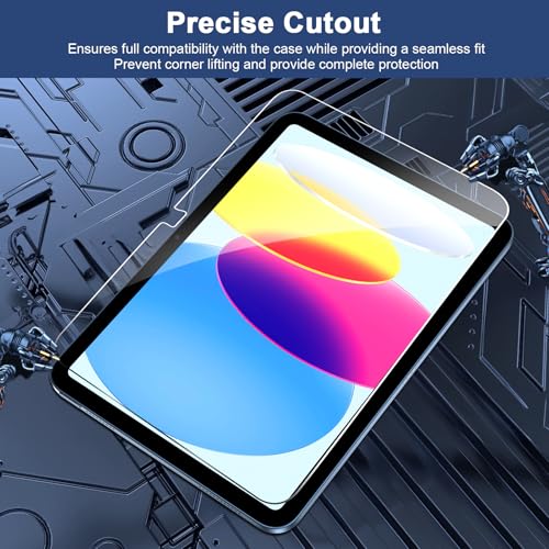 2 Pack Screen Protector for iPad 11th A16 2025 & 10th Gen 10.9" 2022