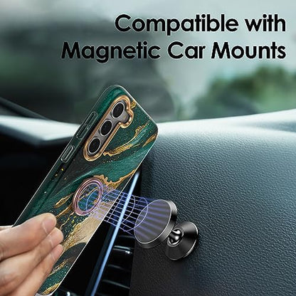 Phone Ring Grip Holder, 360° Rotation Cell Phone Grip Stand, Finger Ring Stand, Metal Finger Ring Grip Kickstand Compatible with iPhone 17 Pro Max 16 15 14 13 12 Magsafe Accessories, Green - color: Dream Green