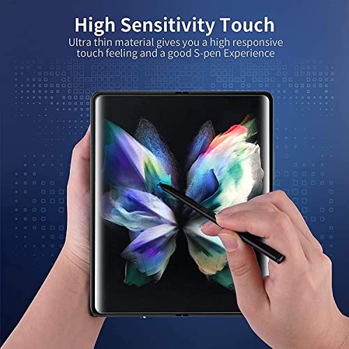 Hydrogel Film Screen Protector Compatible with Samsung Galaxy Z Fold 4 Ultra-Thin Flexible TPU Film for Galaxy Z Fold4 [Not Glass][High Sensitivity][HD Clear][Fingerprint Support]