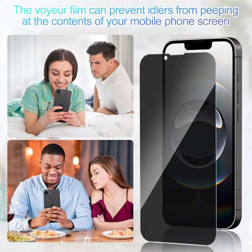 3 Pack Privacy Screen Protector for iPhone 16e/ iPhone 14/13/13 Pro