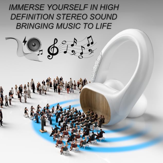 Groove Wireless Bluetooth Earbuds Over Ear Electronics | 4-in-1 Kit | Includes (2) Ear Buds (1) Rechargeable Case with Cable (1) Wireless Charging Pad for Mobile Phone (1) Travel Bag | Travel Kit - color: White