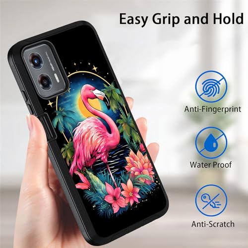 for Moto G 5G 2024/Moto G Play 5G 2024 Case, Military Grade Heavy Duty [3-Layer] Dustproof Shockproof Full-Body Protective Case for Motorola Moto G 5G 2024, Flamingo - color: Flamingo