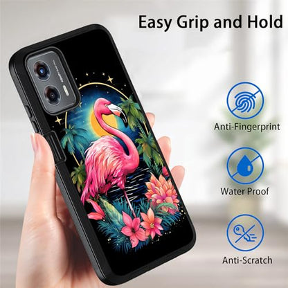 for Moto G 5G 2024/Moto G Play 5G 2024 Case, Military Grade Heavy Duty [3-Layer] Dustproof Shockproof Full-Body Protective Case for Motorola Moto G 5G 2024, Flamingo - color: Flamingo