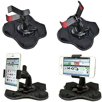 Claw-X" NonSlip Universal Smartphone Beanbag Friction Dashboard Mount