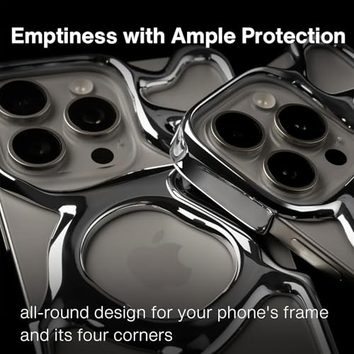 Angry miao Emptiness Phone Case for iPhone 16 Pro Max (Only), MagSafe Compatible, 22g Lightweight, Heat Dissipating, Ample Protection